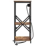 vidaXL Armoires de chevet 2 Pièces Chêne fumé 41 x 31 x 76 cm