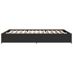 vidaXL Cadre de lit sans matelas noir 140x200 cm