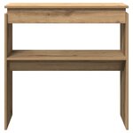 vidaXL Table console chêne artisanal 80x30x80 cm bois d'ingénierie