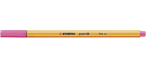 Stylo-Feutre POINT 88 Pointe Fine 0 4 mm rouge bruyère STABILO