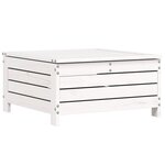 vidaXL Salon de jardin 4 Pièces blanc bois de pin massif