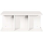 vidaXL Table basse Blanc 80 x 39 5 x 33 5 cm Bois massif en pin