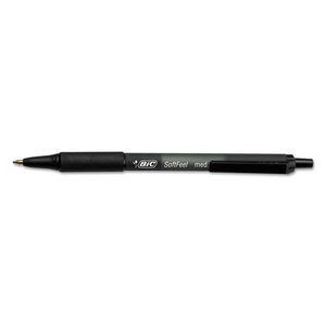 Stylo à bille rétractable Soft Feel Clic grip  noir BIC
