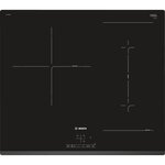 Bosch pvj631bb1e - table de cuisson induction - 3 zones - 7400w - l59 2 x p52 2cm - revetement verre - noir