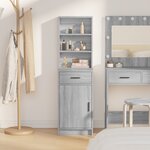 vidaXL Highboard Gris Sonoma 40x41x135 cm Bois d'Ingénierie