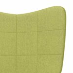 vidaXL Chaise de relaxation Vert Tissu