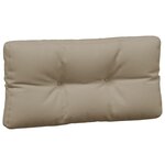 vidaXL Coussins de palette lot de 5 taupe tissu