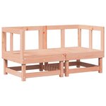 vidaXL Canapés d'angle avec coussins 2 Pièces bois massif douglas