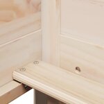 vidaXL Lit de jour avec toit sans matelas 80x200 cm bois massif