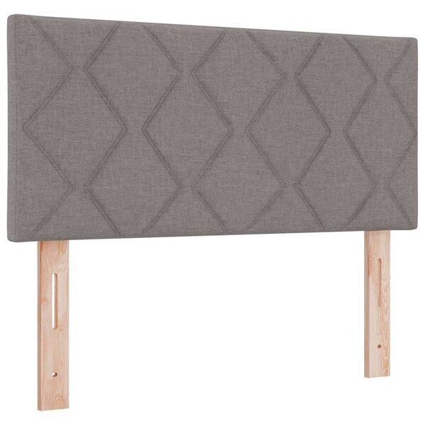 vidaXL Tête de lit Taupe tissu