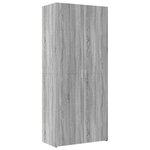 vidaXL Buffet haut sonoma gris 80x42 5x185 cm bois d'ingénierie