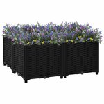 vidaXL Lit surélevé 80x80x38 cm Polypropylène