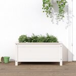 vidaXL Jardinière blanc 82 5x40x39 cm bois massif de pin