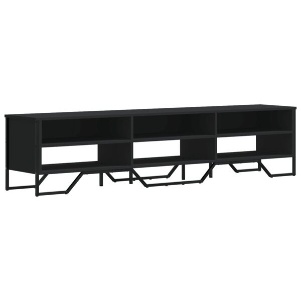 vidaXL Meuble TV noir 180x34x41 cm bois d'ingénierie