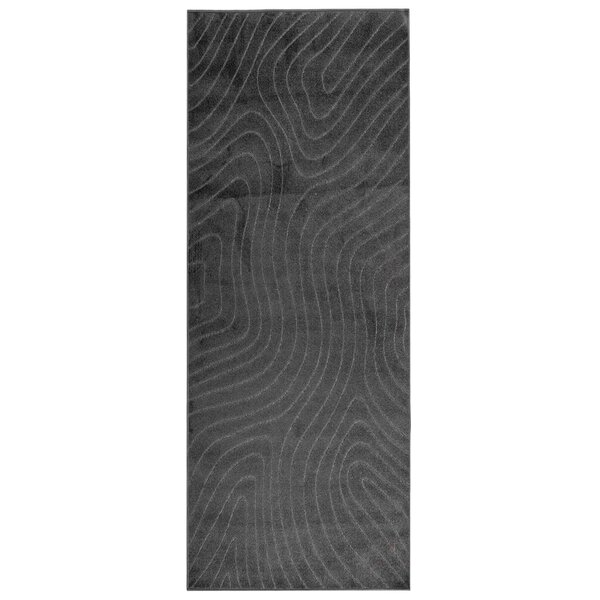 vidaXL Tapis de surface HUARTE Anthracite 200 x 80 cm Polyester