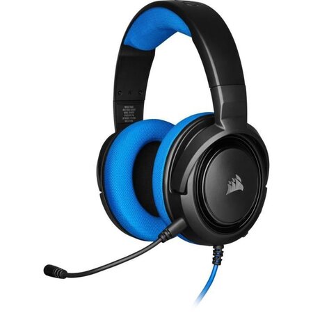 CORSAIR HS35 Casque de gamer STÉRÉO - Bleu (CA-9011196-EU)