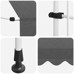 vidaXL Auvent manuel rétractable 350 cm Anthracite