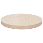 vidaXL Dessus de table Ø30x2 5 cm Bois de pin massif