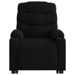 vidaXL Fauteuil inclinable noir tissu