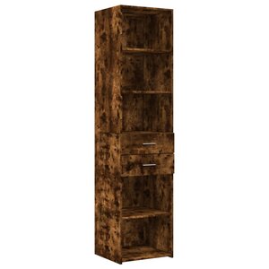 vidaXL Buffet haut chêne fumé 45x42 5x185 cm bois d'ingénierie