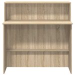 vidaXL Bureau de réception Chêne Sonoma 100x50x103 5 cm Bois d'ingénierie