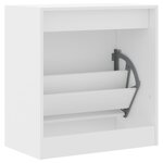 vidaXL Armoire à chaussures blanc 60x34x63 5 cm bois d'ingénierie