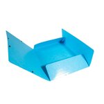 Chemise 3 rabats élastiques Max Capacité IDERAMA Carte pelliculée 425g Turquoise EXACOMPTA