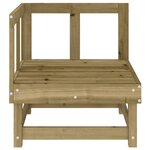 vidaXL Canapé d'angle de jardin bois de pin imprégné