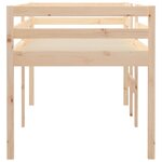 vidaXL Lit haut sans matelas 80x200 cm bois de pin massif