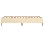 vidaXL Cadre de lit Crème 90x190 cm Tissu