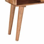 vidaXL Table d'appoint faite main Marron Teck 100 x 30 x 75 cm