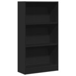 vidaXL Bibliothèque noir 60x24x109 cm bois d'ingénierie