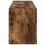 vidaXL Meuble TV mural 2 Pièces Chêne fumé 59 5 x 31 x 40 cm