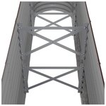 vidaXL Lit surélevé de jardin Acier galvanisé marron