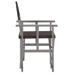 Vidaxl chaise de metteur en scène bois massif d'acacia