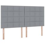 vidaXL Lit avec rangement et matelas Gris clair 160 x 200 cm Polyester
