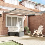 vidaXL Auvent Beige 3 x 2 5 m Polyester et métal