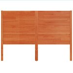 vidaXL Tête de lit cire marron 160 cm bois massif de pin