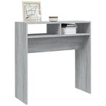 vidaXL Table console Sonoma gris 78x30x80 cm Bois d'ingénierie