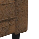 vidaXL Fauteuil Chesterfield marron tissu