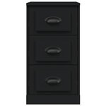 vidaXL Buffet noir 36x35 5x67 5 cm bois d'ingénierie