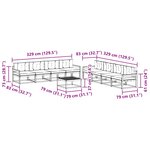 vidaXL Ensemble de canapés d'extérieur 9 pc Blanc et crème Polyester