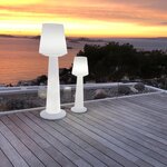 Lampadaire ext filaire austral blanc polypropylène h110cm