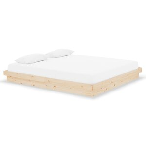 vidaXL Cadre de lit Bois massif 180x200 cm Super King