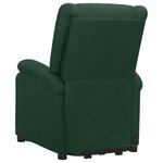 vidaXL Fauteuil Vert foncé Tissu