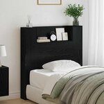 vidaXL Tête de lit Chêne noir 100 x 15 x 103 5 cm Bois d'ingénierie