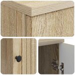 vidaXL Bureau avec étagère Sonoma 142 5 x 50 x 75 cm Bois d'ingénierie