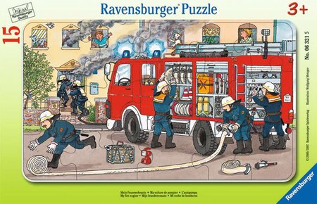 Ravensburger Puzzle cadre 15 pièces - Ma voiture de pompier