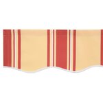 vidaXL Auvent Rétractable jaune et orange 400 × 300 cm Polyester
