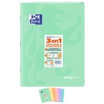 Cahier piqûre EASYBOOK Pastel 24 x 32 cm 96p 90g grands carreaux coloris aléatoire OXFORD
